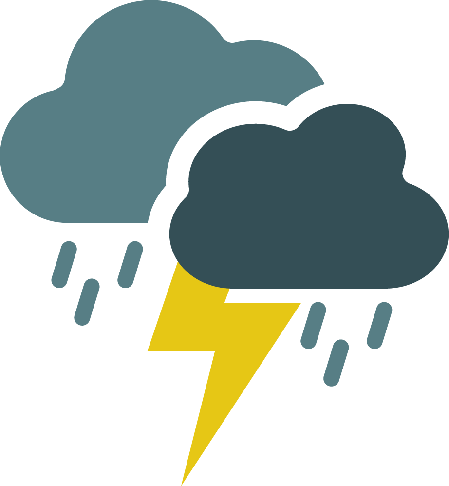 Dichte Wolken, Regenschauer und Gewitter wahrscheinlich Dichte Wolken, Regenschauer und Gewitter wahrscheinlich